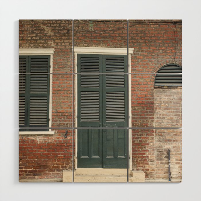 Old New Orleans II x New Orleans French Quarter Architecture Photography Wood Wall Art Gallery Image 1