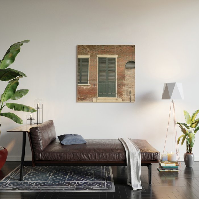Old New Orleans II x New Orleans French Quarter Architecture Photography Wood Wall Art Gallery Image 2