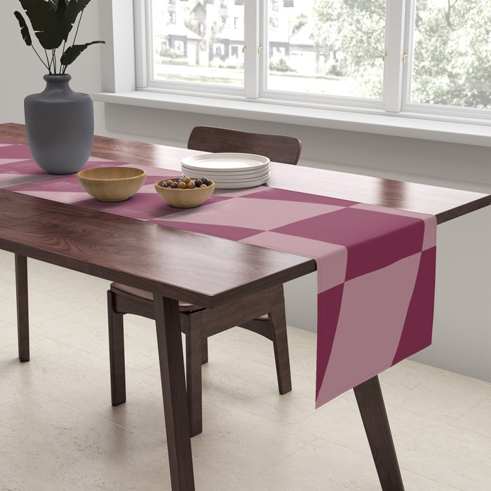 Wavy Ripe Berry x Dusty Mauve Table Runner Gallery Image 2