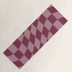 Wavy Ripe Berry x Dusty Mauve Yoga Mat Gallery Image 1