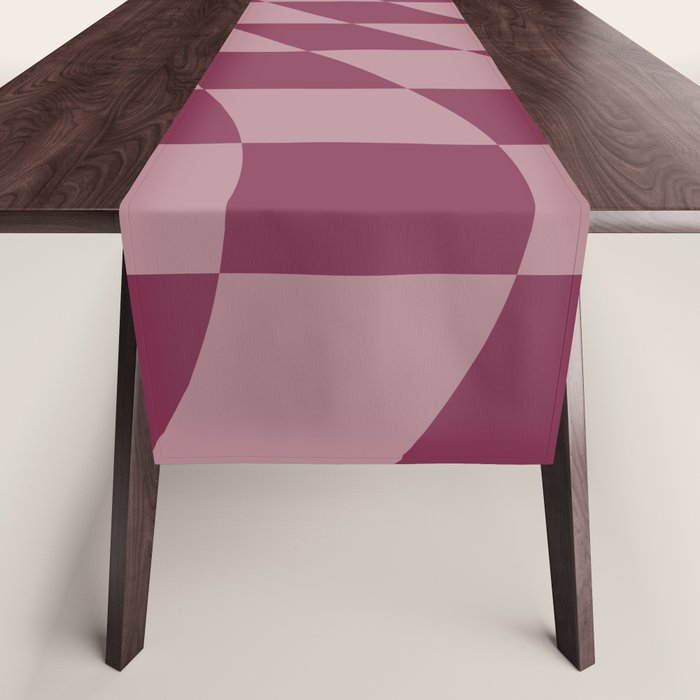 Wavy Ripe Berry x Dusty Mauve Table Runner Gallery Image 1