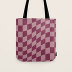 Wavy Ripe Berry x Dusty Mauve Tote Bag Gallery Image 1