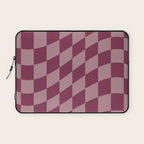 Wavy Ripe Berry x Dusty Mauve Laptop Sleeve Gallery Image 1