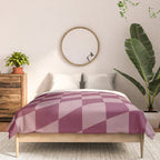 Wavy Ripe Berry x Dusty Mauve Comforter Gallery Image 3
