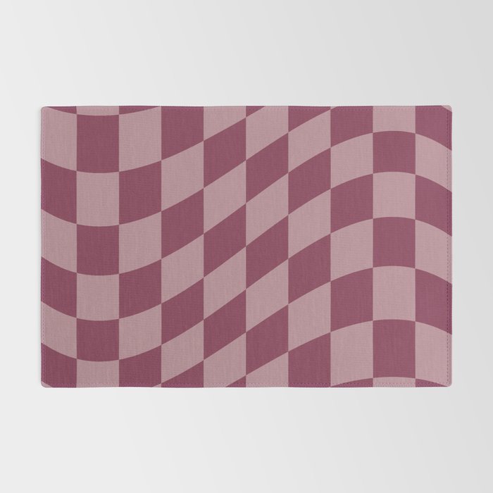 Wavy Ripe Berry x Dusty Mauve Rug Gallery Image 2