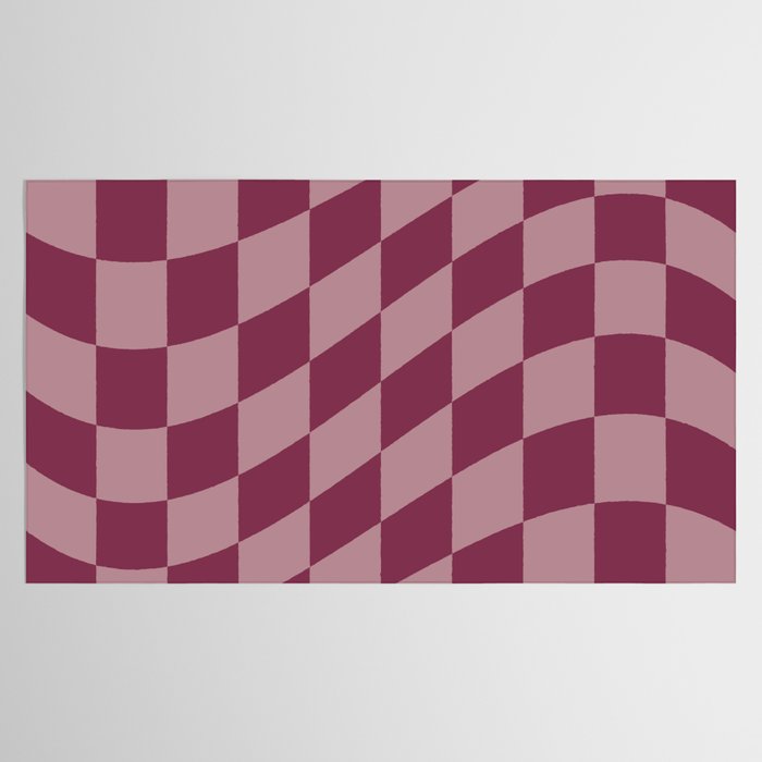 Wavy Ripe Berry x Dusty Mauve Tablecloth Gallery Image 2