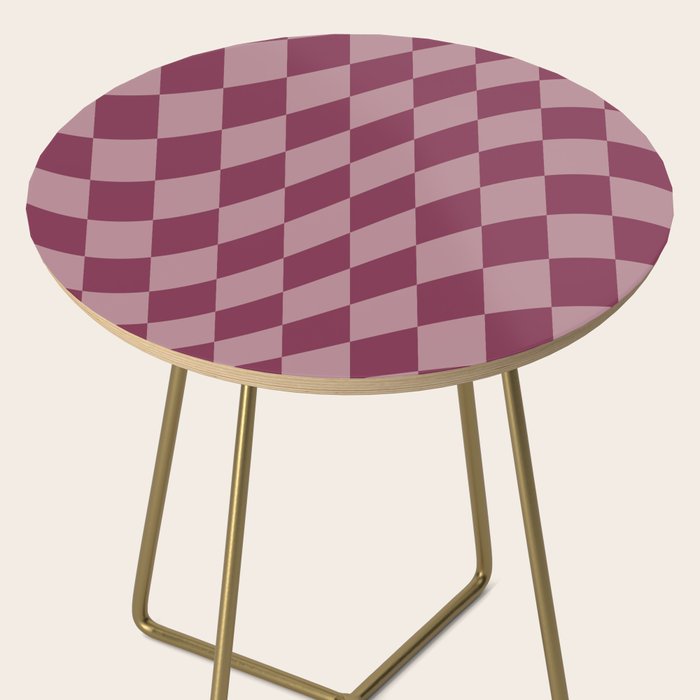 Wavy Ripe Berry x Dusty Mauve Side Table Gallery Image 2