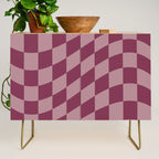 Wavy Ripe Berry x Dusty Mauve Credenza Gallery Image 1