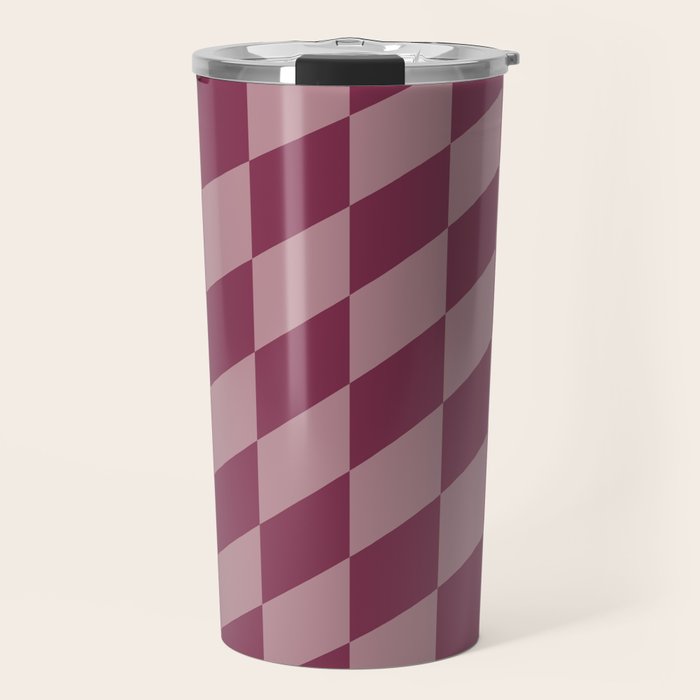 Wavy Ripe Berry x Dusty Mauve Travel Mug Gallery Image 1