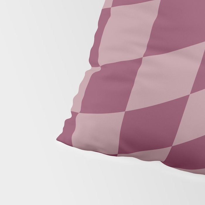 Wavy Ripe Berry x Dusty Mauve Pillow Sham Gallery Image 4