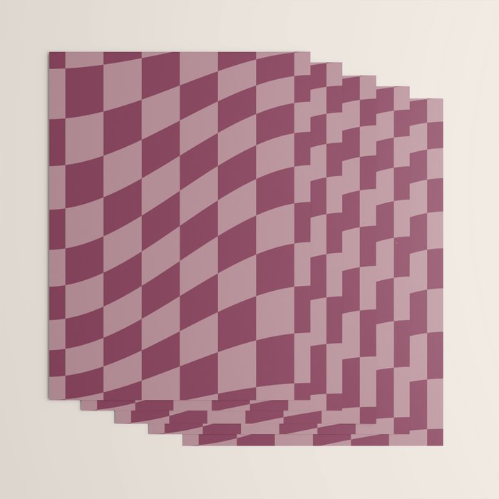 Wavy Ripe Berry x Dusty Mauve Wrapping Paper Gallery Image 3