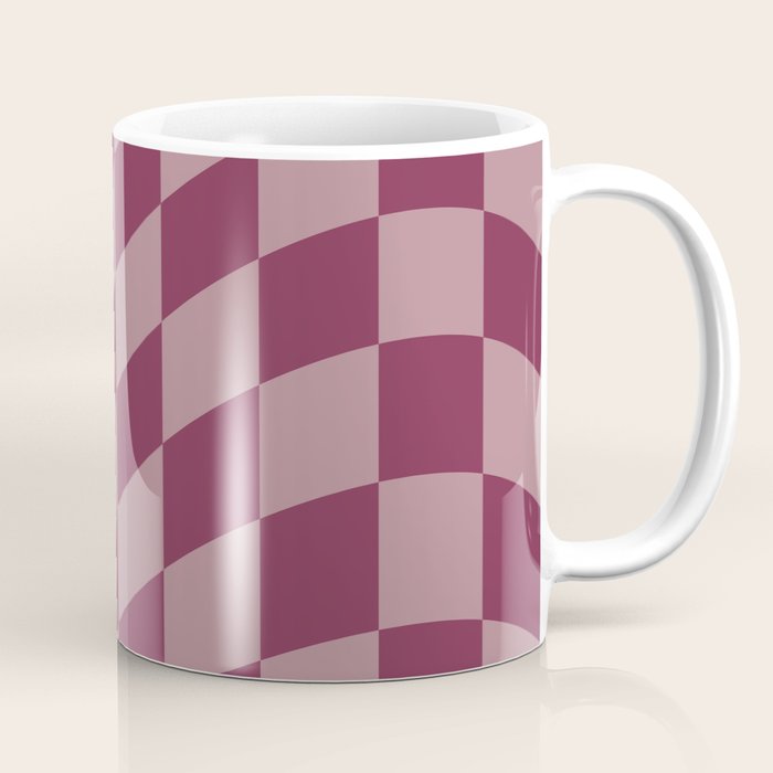 Wavy Ripe Berry x Dusty Mauve Coffee Mug Gallery Image 1