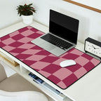 Wavy Ripe Berry x Dusty Mauve Desk Mat Gallery Image 2