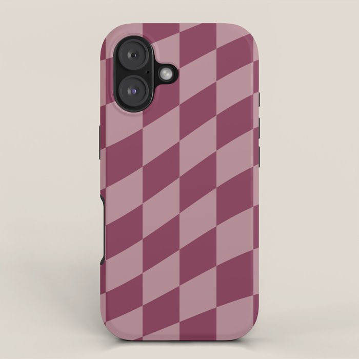 Wavy Ripe Berry x Dusty Mauve iPhone Case Gallery Image 1