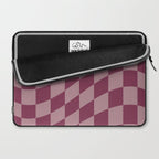 Wavy Ripe Berry x Dusty Mauve Laptop Sleeve Gallery Image 2
