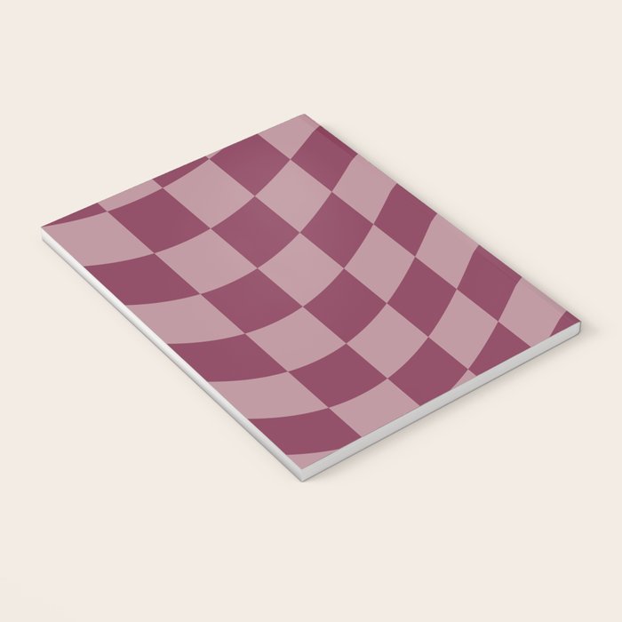 Wavy Ripe Berry x Dusty Mauve Notebook Gallery Image 3