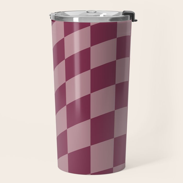 Wavy Ripe Berry x Dusty Mauve Travel Mug Gallery Image 2