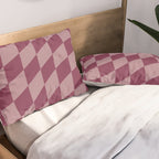 Wavy Ripe Berry x Dusty Mauve Pillow Sham Gallery Image 2