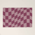 Wavy Ripe Berry x Dusty Mauve Welcome Mat Gallery Image 1