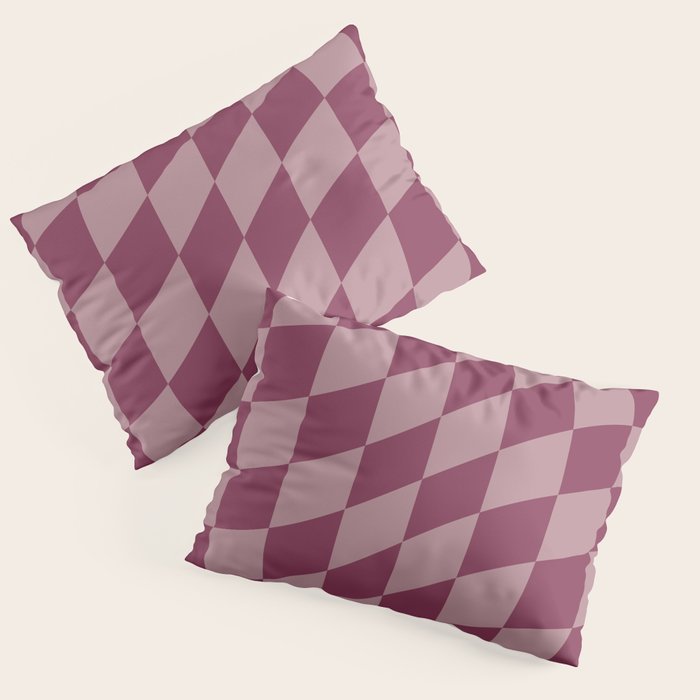 Wavy Ripe Berry x Dusty Mauve Pillow Sham Gallery Image 3