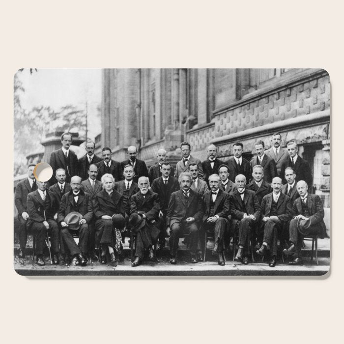 World-Renowned Physicists of 1927 at Solvay Conference Cutting Board Gallery Image 1