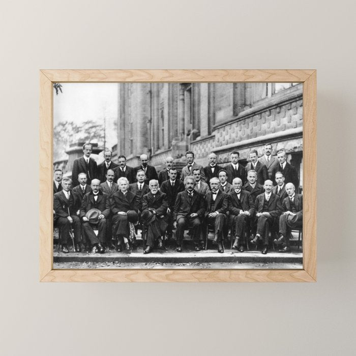 World-Renowned Physicists of 1927 at Solvay Conference Mini Art Print Gallery Image 1