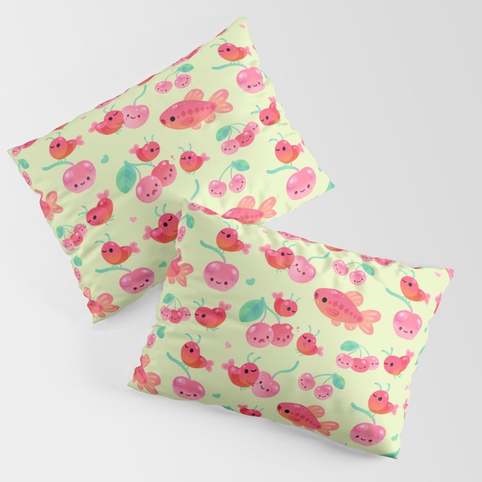 Cherry shrimp and Cherry barb Pillow Sham Gallery Image 1