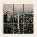 Multnomah Falls Wood Wall Art Gallery Image 1