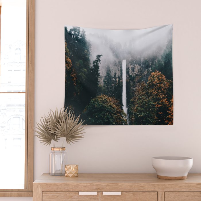 Multnomah Falls Wall Tapestry Gallery Image 2