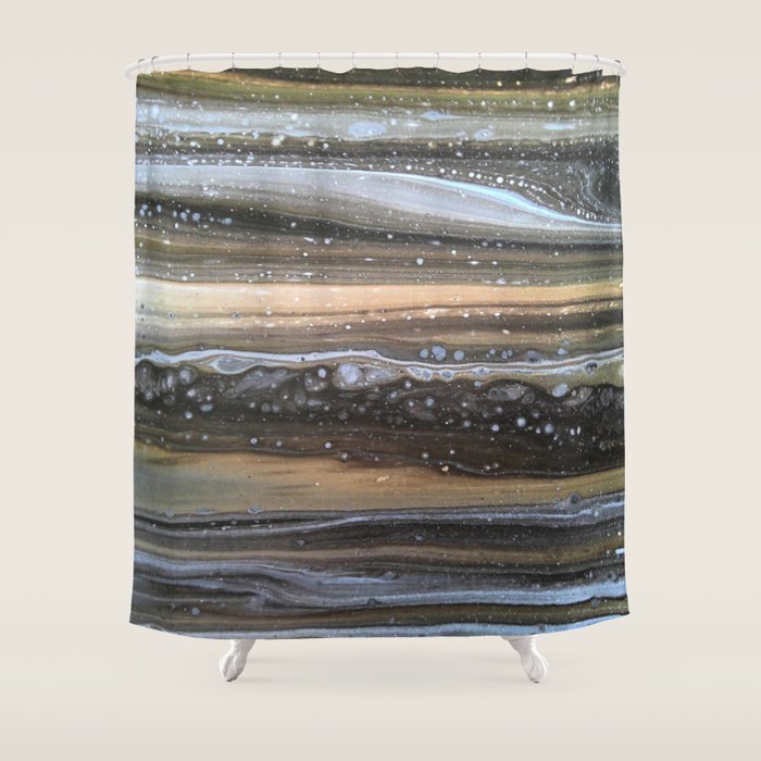 Snow on Brownsville Shower Curtain Gallery Image 1