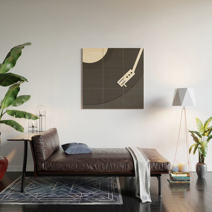 Vinyl Record Wood Wall Art Gallery Image 2
