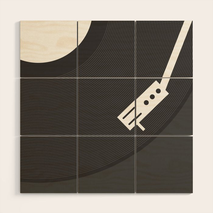 Vinyl Record Wood Wall Art Gallery Image 1