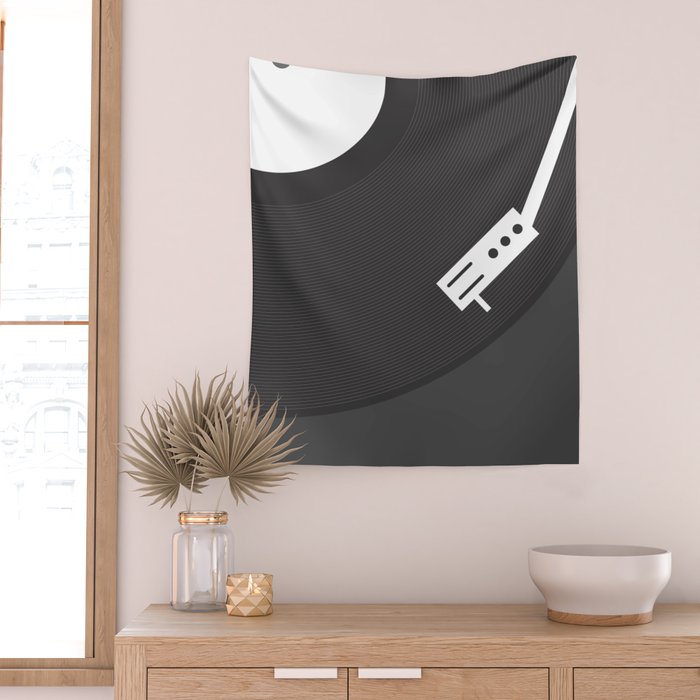 Vinyl Record Wall Tapestry Gallery Image 2