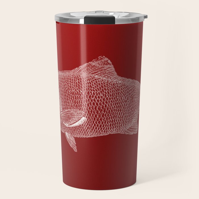 red fish poisson Travel Mug Gallery Image 1
