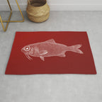 red fish poisson Rug Gallery Image 1