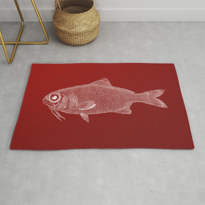 red fish poisson Rug Gallery Image 1