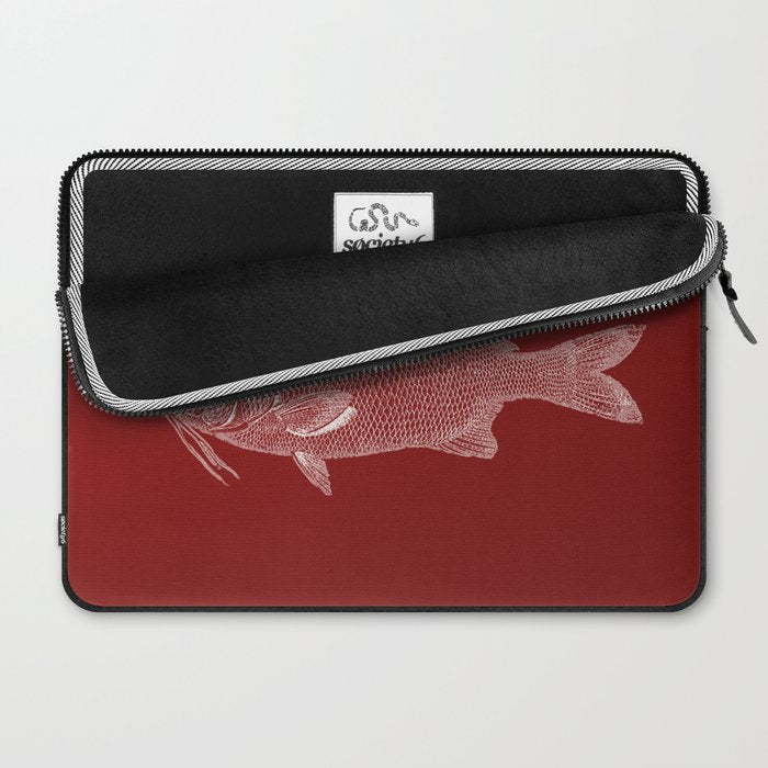 red fish poisson Laptop Sleeve Gallery Image 2