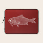 red fish poisson Laptop Sleeve Gallery Image 1