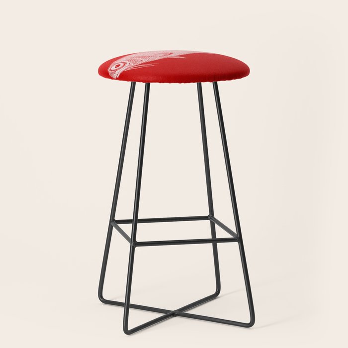 red fish poisson Stool Gallery Image 1