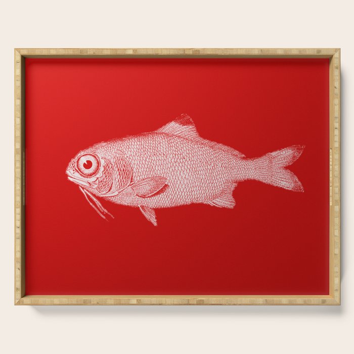 red fish poisson Serving Tray Gallery Image 1