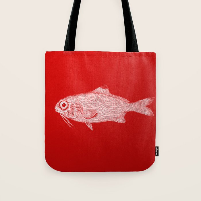 red fish poisson Tote Bag Gallery Image 1