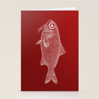 red fish poisson Stationery Card Gallery Image 2