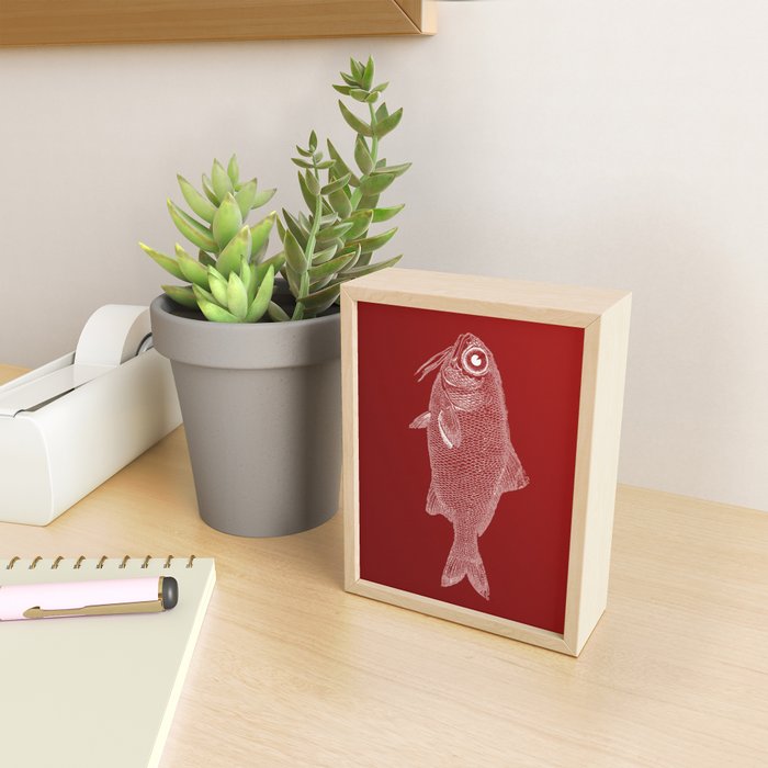 red fish poisson Mini Art Print Gallery Image 2