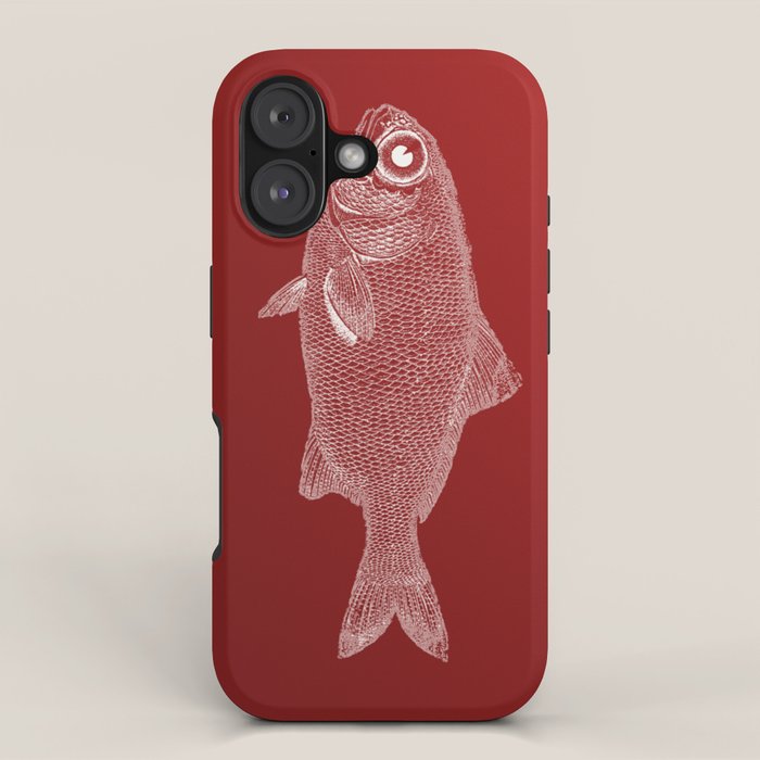 red fish poisson iPhone Case Gallery Image 1