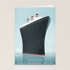 Vintage Travel Poster - Cruise Ship Stationery Card Gallery Image 2