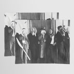 La cosa nostra arrest mug shot Sugar House Gang criminal mob bootleggers hiding faces behind hats black and white photgraph - photgraphy - photographs Placemat Gallery Image 1
