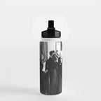La cosa nostra arrest mug shot Sugar House Gang criminal mob bootleggers hiding faces behind hats black and white photgraph - photgraphy - photographs Water Bottle Gallery Image 2