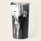La cosa nostra arrest mug shot Sugar House Gang criminal mob bootleggers hiding faces behind hats black and white photgraph - photgraphy - photographs Travel Mug Gallery Image 3