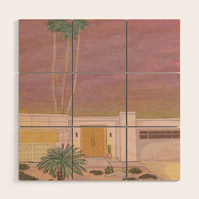 Palm Springs.  Wood Wall Art Gallery Image 1