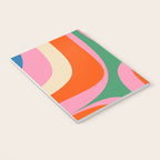 Retro Groove Colorful Vibrant Abstract Pattern Notebook Gallery Image 3